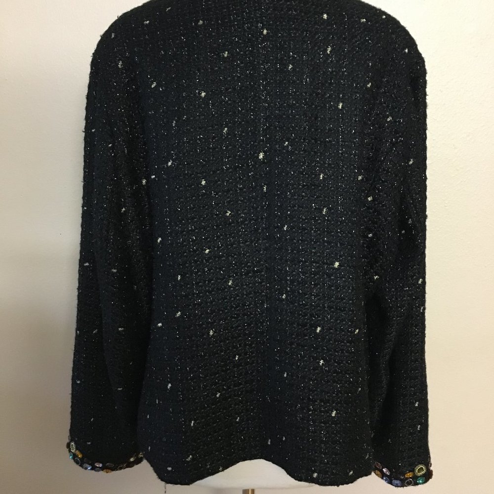 The Collective Works of Berek 2 By Takako Sakon Beweweled Tweed Suit Jacket - Picture 6 of 13